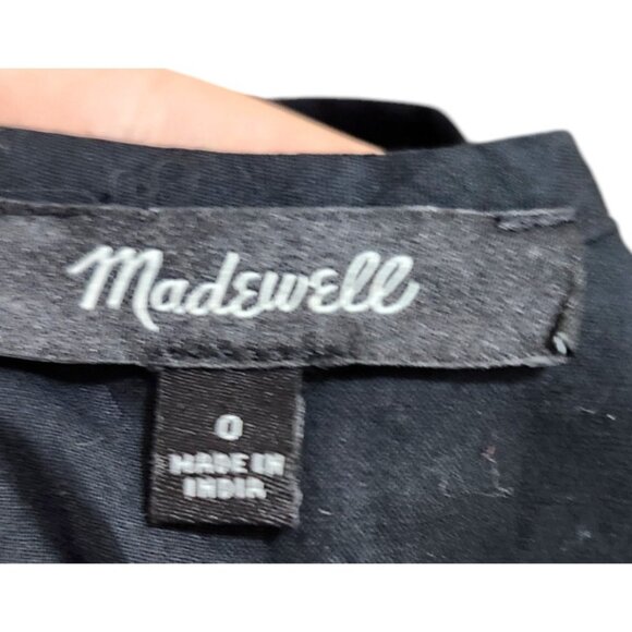 Madewell Xiomara Floral Print Long Sleeve Cotton Dress Size 0 - Picture 10 of 16